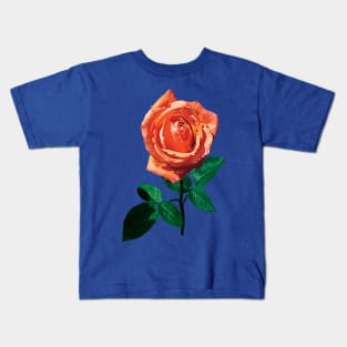 Roses - Graceful Orange Rose Kids T-Shirt